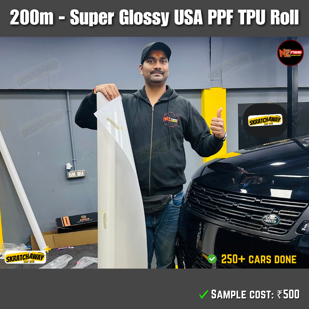 USA Super Glossy PPF TPU Roll - Instant Self Healing | Skratchaway+™