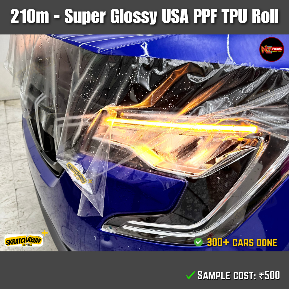 210-240m, USA Super Glossy PPF TPU Roll - Instant Self Healing | Skratchaway+™