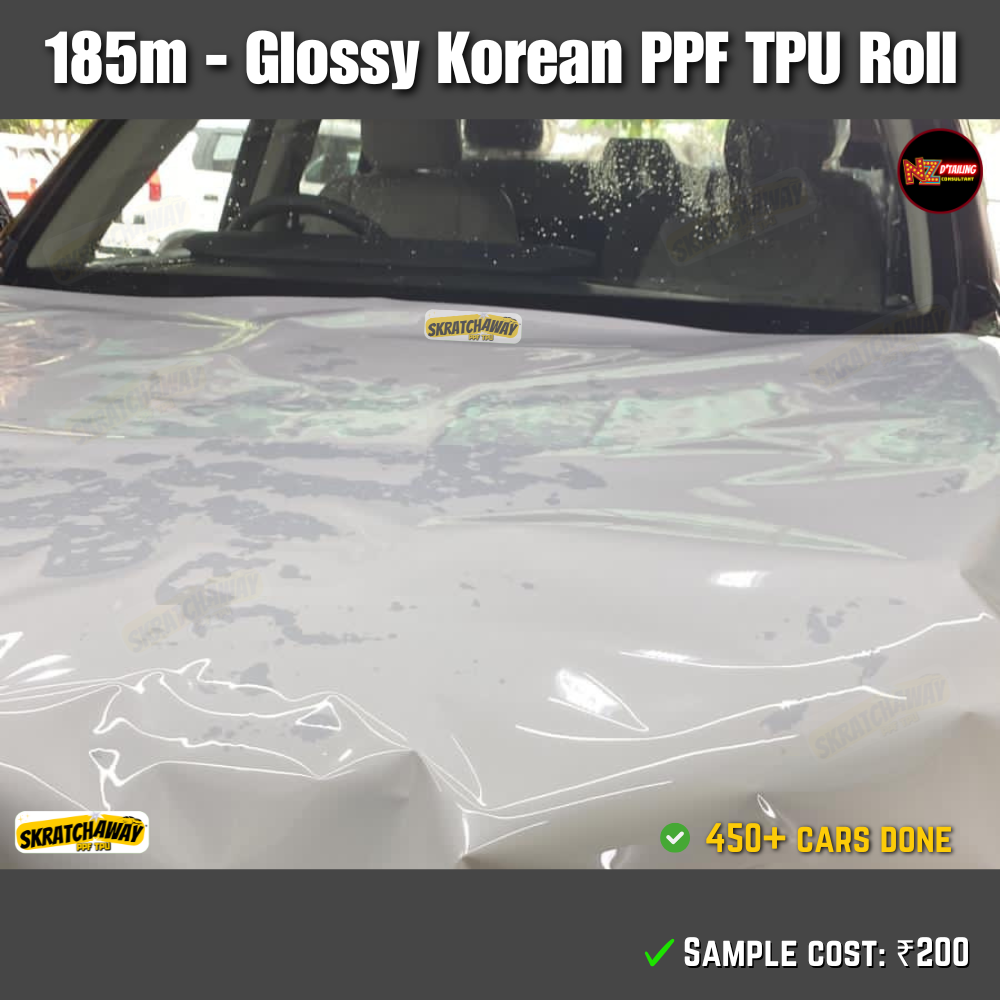 190m Korean High Glossy PPF TPU Roll - Sunlight Self Healing | Skratchaway™