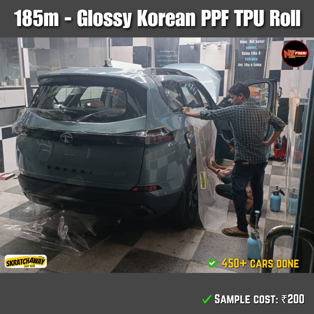 190m Korean High Glossy PPF TPU Roll - Sunlight Self Healing | Skratchaway™