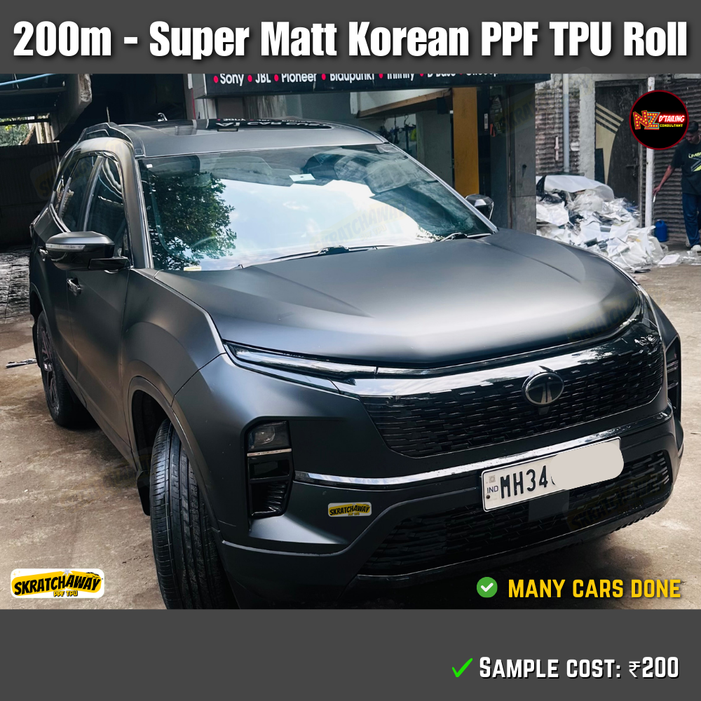 200m - Korean Matt PPF TPU Roll | Skratchaway Matt PPF TPU
