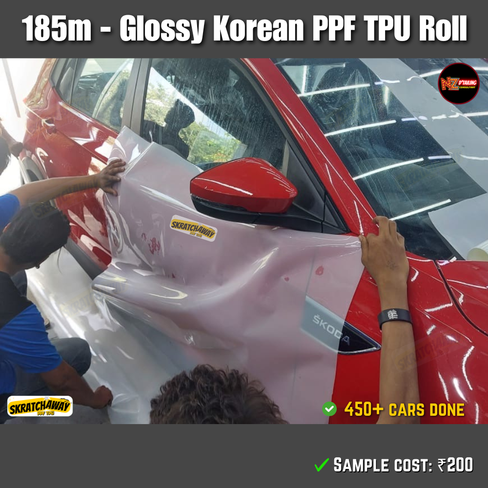 190m Korean High Glossy PPF TPU Roll - Sunlight Self Healing | Skratchaway™