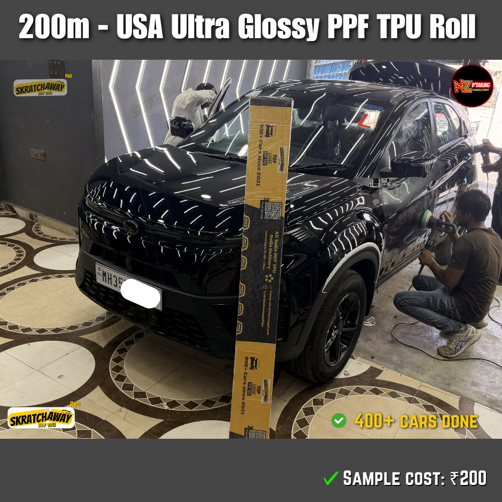200m USA Ultra Glossy PPF TPU Roll with Self Healing | Skratchaway™ Pro