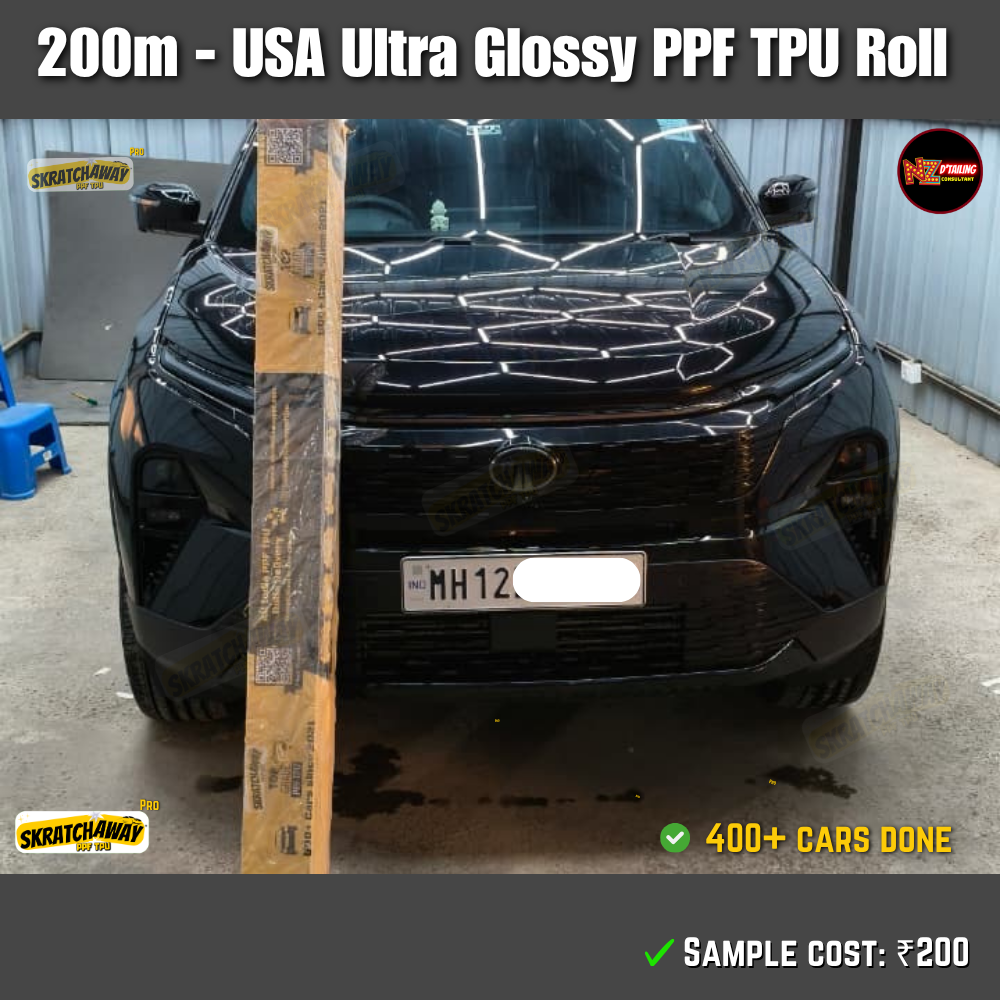 200m USA Ultra Glossy PPF TPU Roll with Self Healing | Skratchaway™ Pro