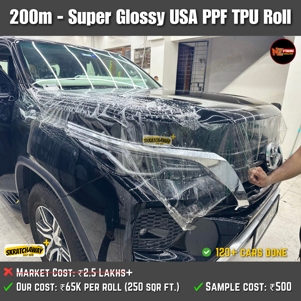 USA Super Glossy PPF TPU Roll - Instant Self Healing | Skratchaway+™