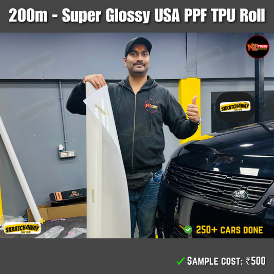 USA Super Glossy PPF TPU Roll - Instant Self Healing | Skratchaway+™