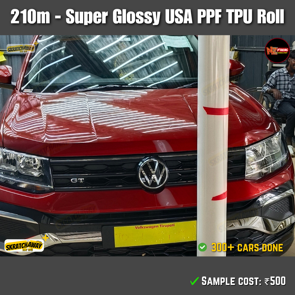 USA Super Glossy PPF TPU Roll - Instant Self Healing | Skratchaway+™