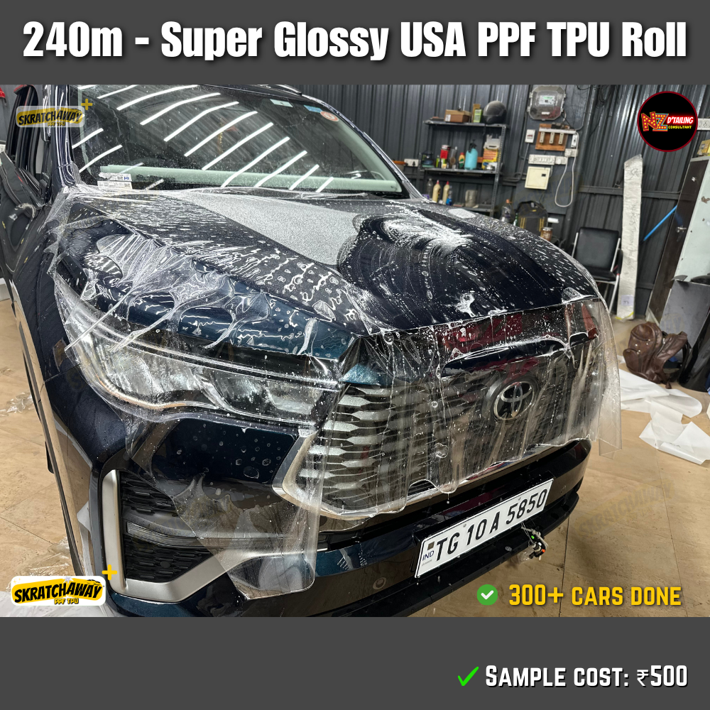 USA Super Glossy PPF TPU Roll - Instant Self Healing | Skratchaway+™