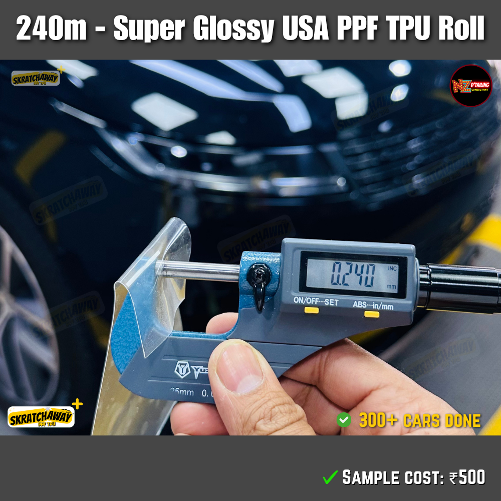 USA Super Glossy PPF TPU Roll - Instant Self Healing | Skratchaway+™