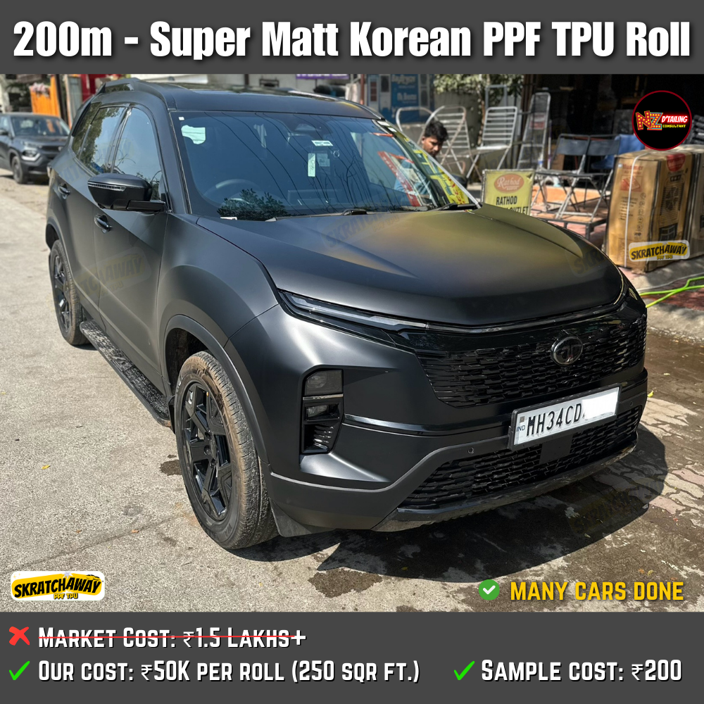 200m - Korean Matt PPF TPU Roll | Skratchaway Matt PPF TPU