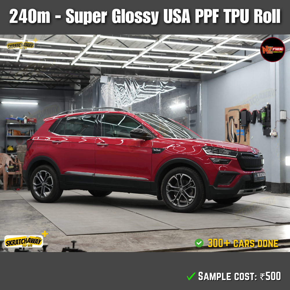 USA Super Glossy PPF TPU Roll - Instant Self Healing | Skratchaway+™