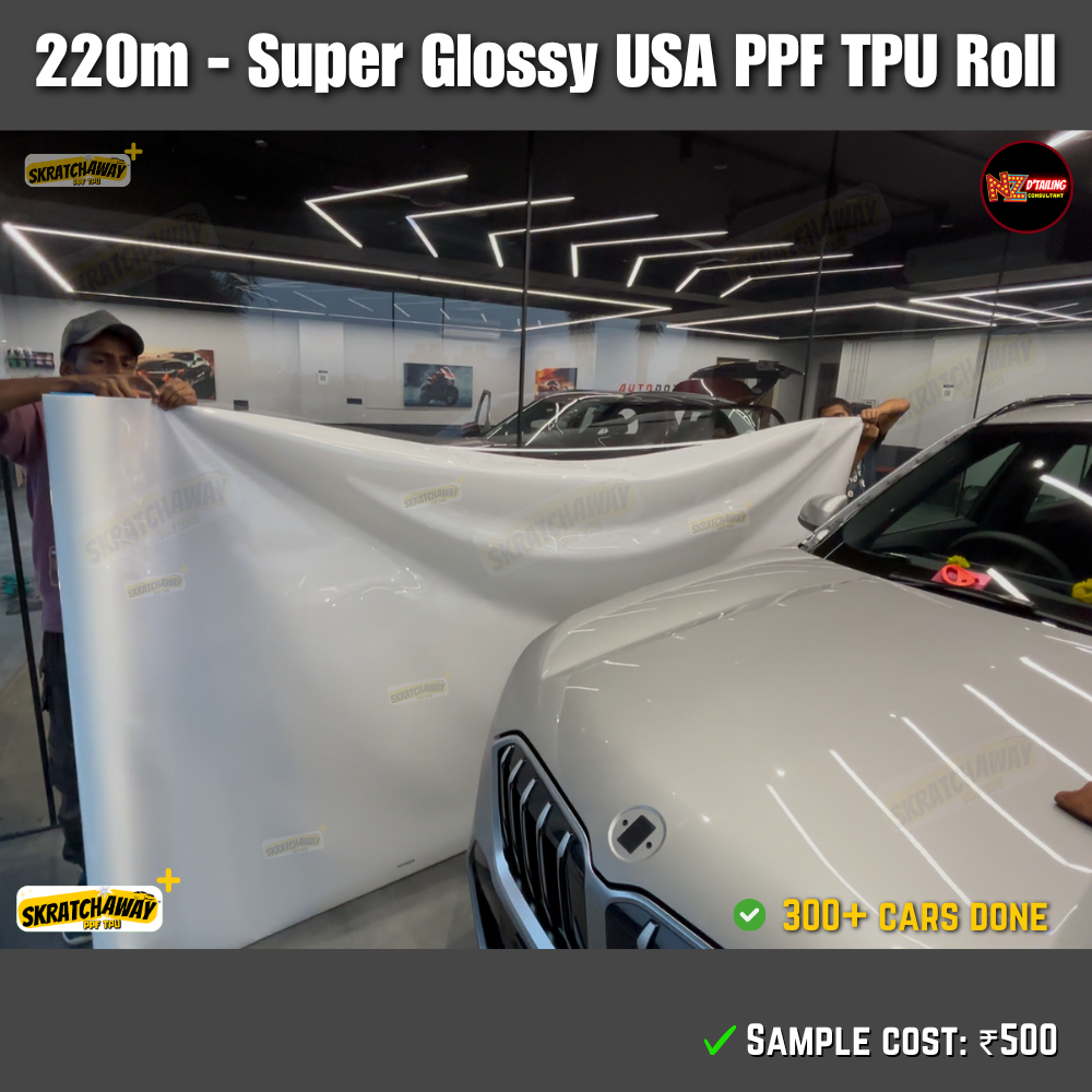 USA Super Glossy PPF TPU Roll - Instant Self Healing | Skratchaway+™