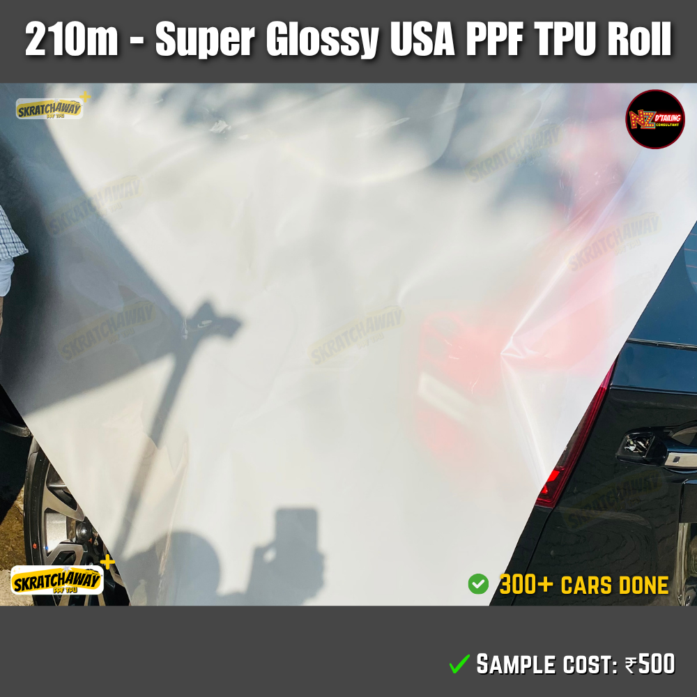 USA Super Glossy PPF TPU Roll - Instant Self Healing | Skratchaway+™