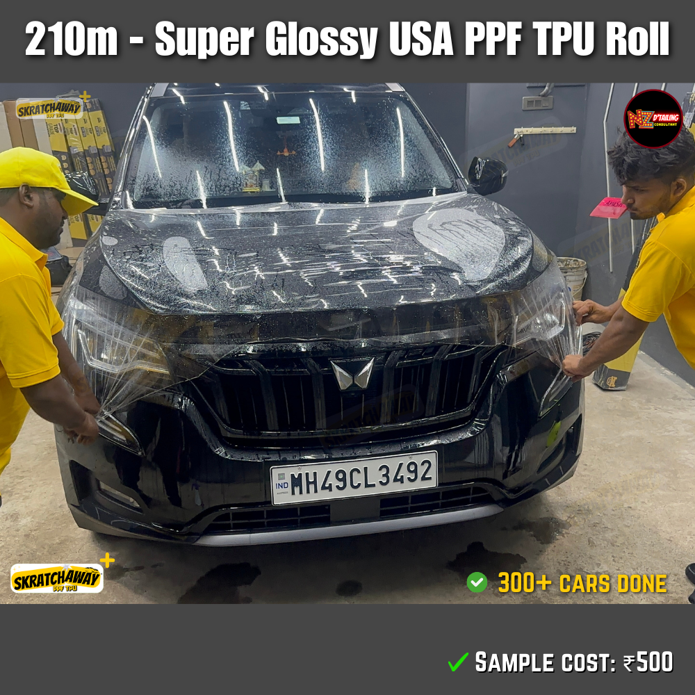 210-240m, USA Super Glossy PPF TPU Roll - Instant Self Healing | Skratchaway+™