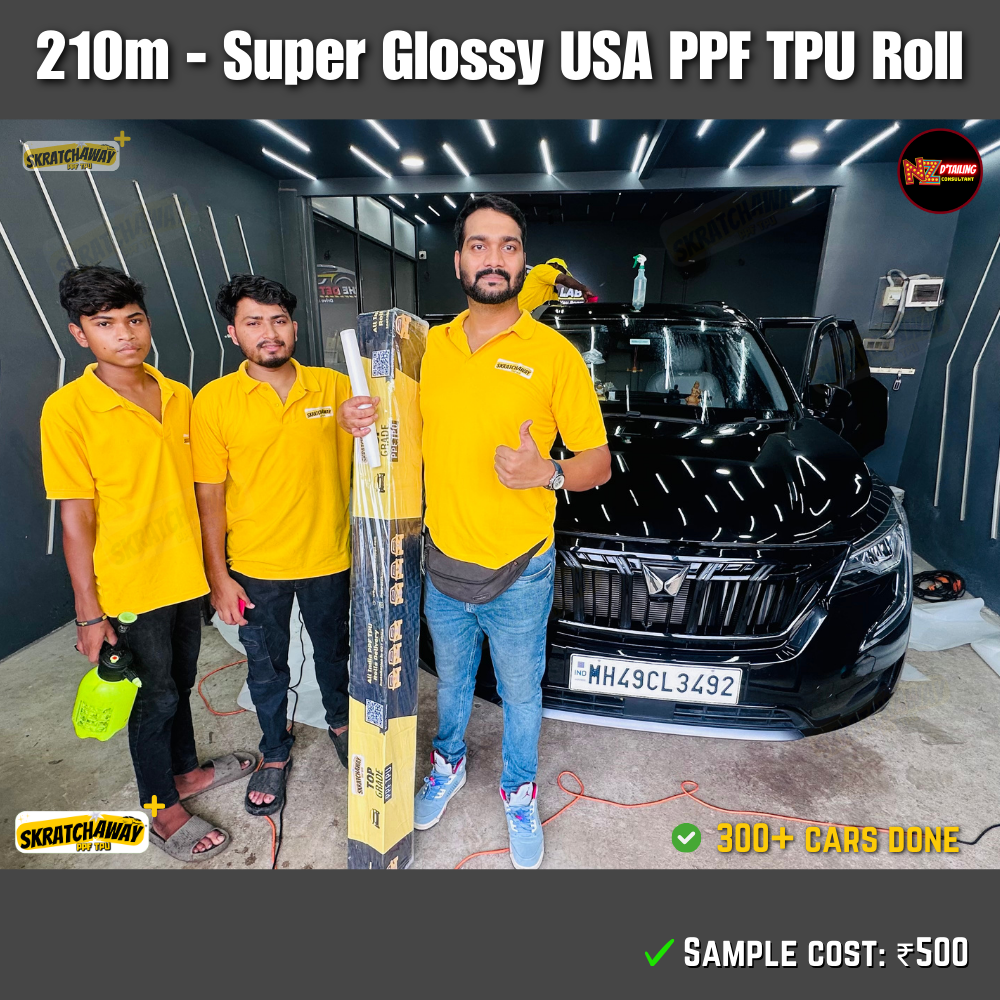 210-240m, USA Super Glossy PPF TPU Roll - Instant Self Healing | Skratchaway+™
