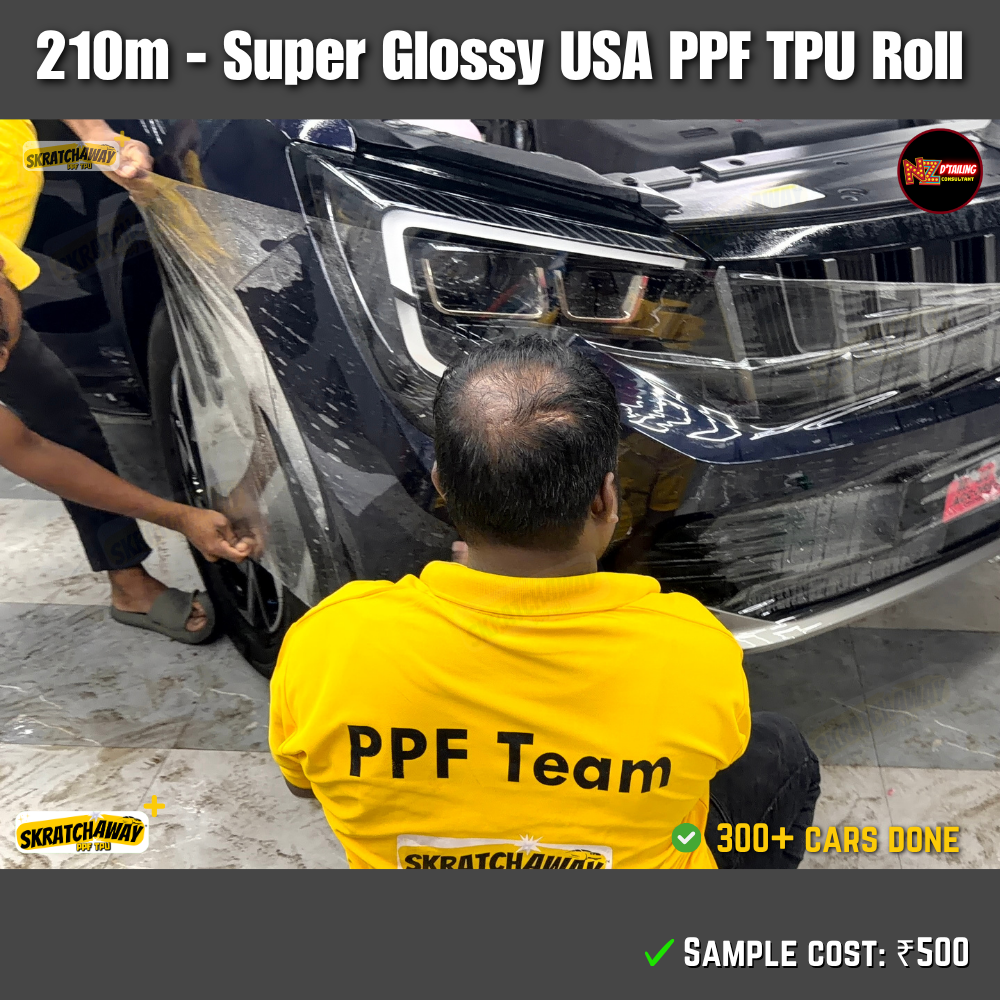 210-240m, USA Super Glossy PPF TPU Roll - Instant Self Healing | Skratchaway+™