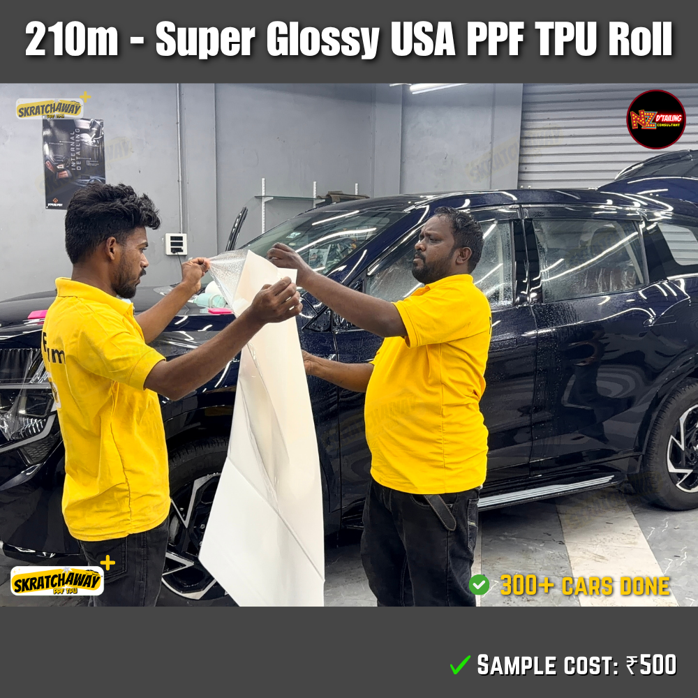 210-240m, USA Super Glossy PPF TPU Roll - Instant Self Healing | Skratchaway+™