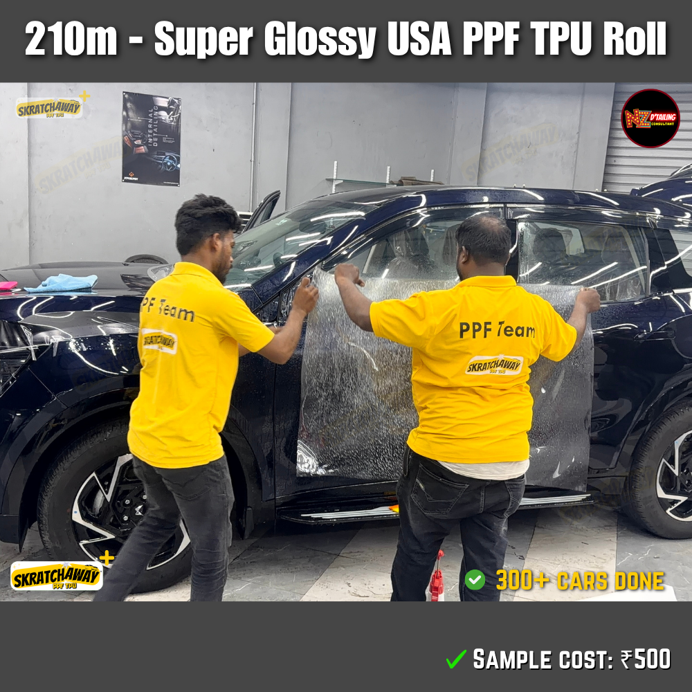 210-240m, USA Super Glossy PPF TPU Roll - Instant Self Healing | Skratchaway+™