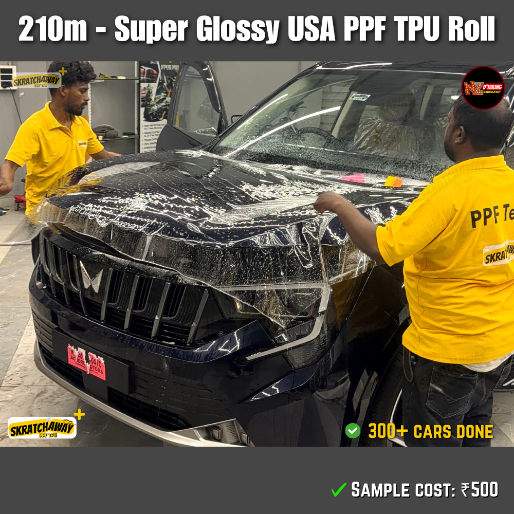 210-240m, USA Super Glossy PPF TPU Roll - Instant Self Healing | Skratchaway+™