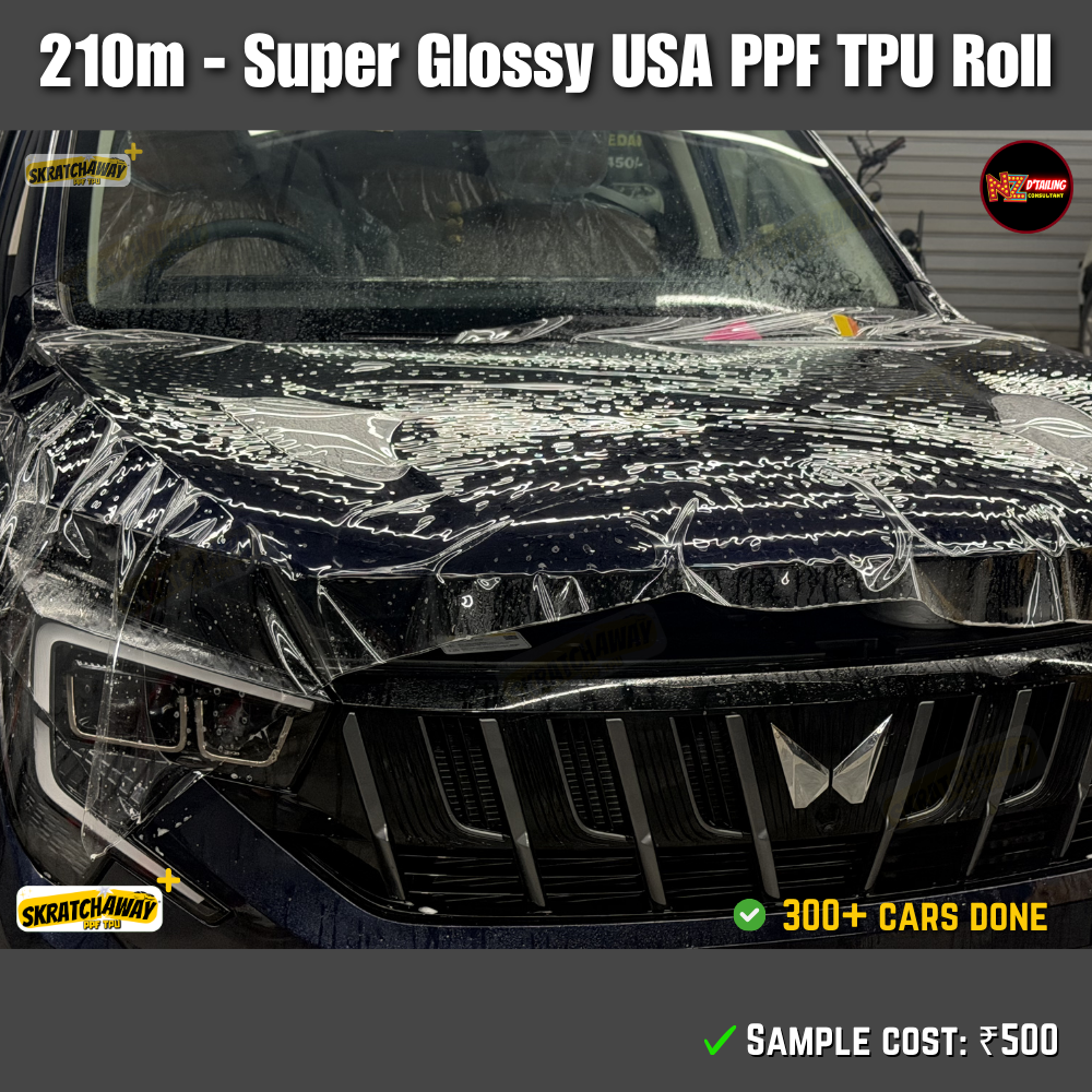 210-240m, USA Super Glossy PPF TPU Roll - Instant Self Healing | Skratchaway+™