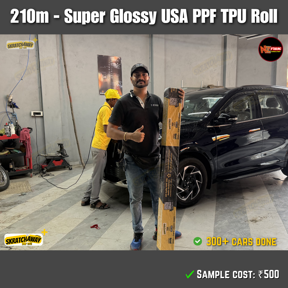 210-240m, USA Super Glossy PPF TPU Roll - Instant Self Healing | Skratchaway+™