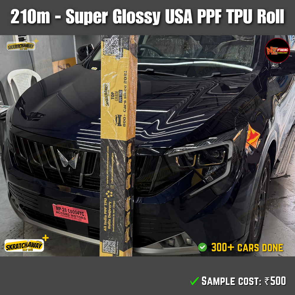 210-240m, USA Super Glossy PPF TPU Roll - Instant Self Healing | Skratchaway+™