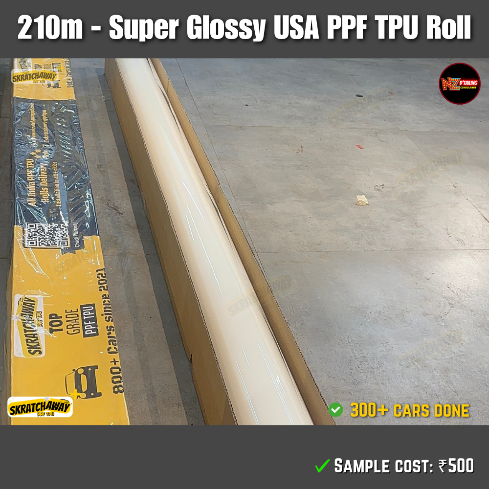 210-240m, USA Super Glossy PPF TPU Roll - Instant Self Healing | Skratchaway+™