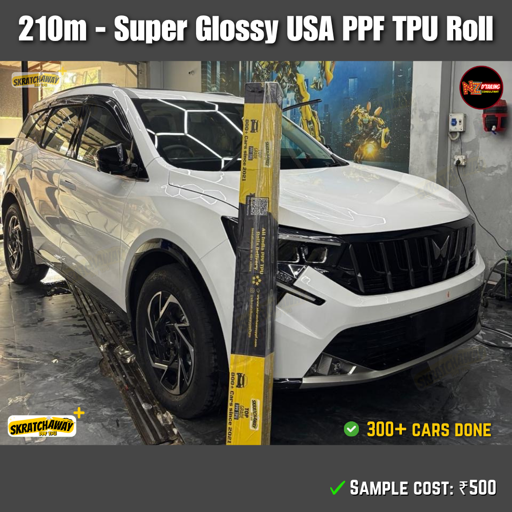 210-240m, USA Super Glossy PPF TPU Roll - Instant Self Healing | Skratchaway+™