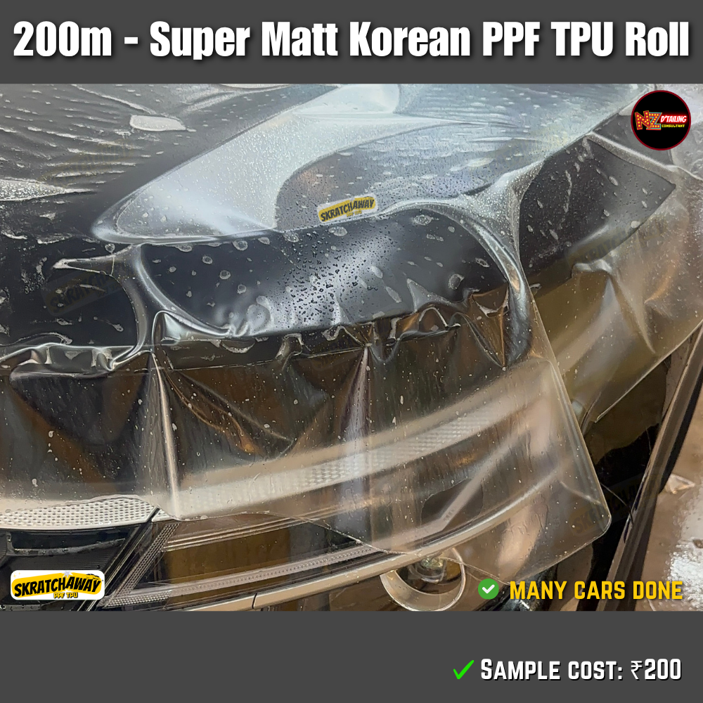 200m - Korean Matt PPF TPU Roll | Skratchaway Matt PPF TPU