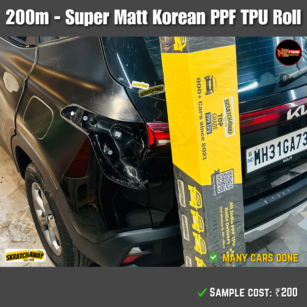 200m - Korean Matt PPF TPU Roll | Skratchaway Matt PPF TPU