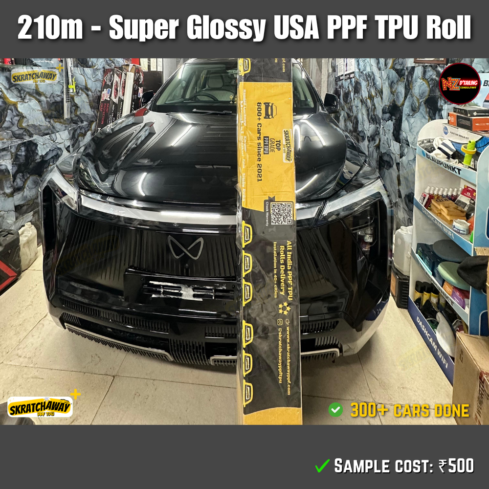 210-240m, USA Super Glossy PPF TPU Roll - Instant Self Healing | Skratchaway+™