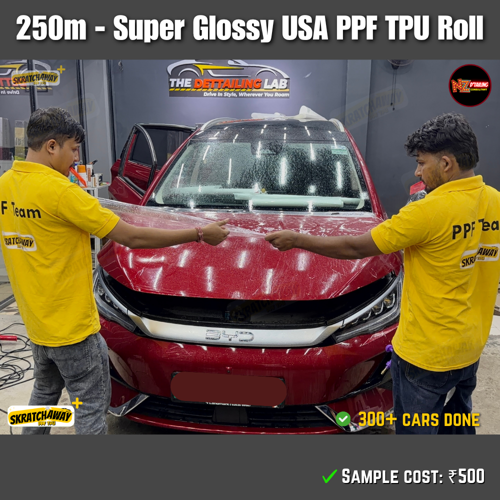 210-240m, USA Super Glossy PPF TPU Roll - Instant Self Healing | Skratchaway+™