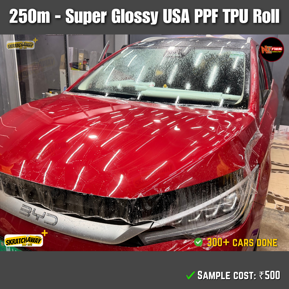 210-240m, USA Super Glossy PPF TPU Roll - Instant Self Healing | Skratchaway+™