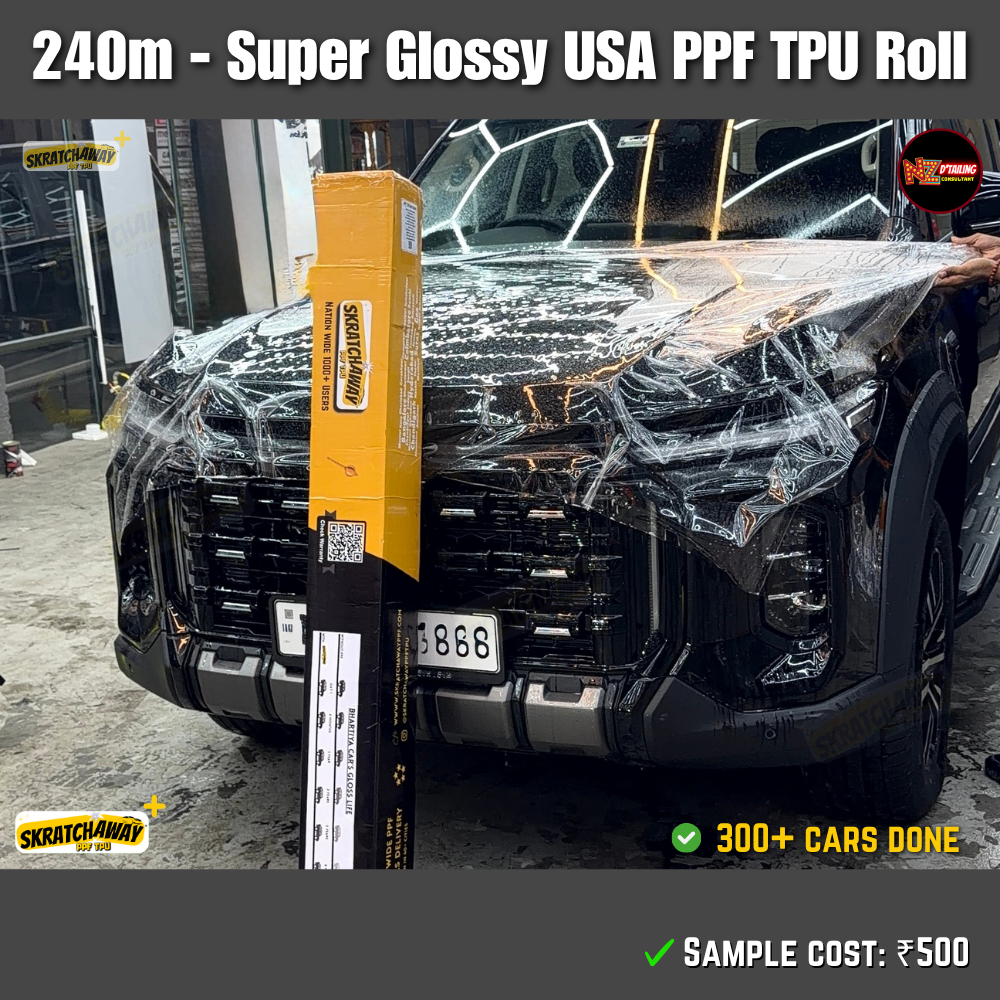 210-240m, USA Super Glossy PPF TPU Roll - Instant Self Healing | Skratchaway+™