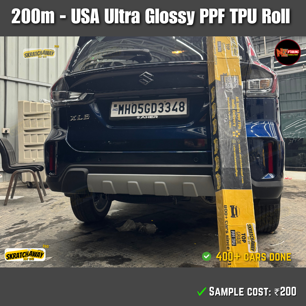 200m USA Ultra Glossy PPF TPU Roll with Self Healing | Skratchaway™ Pro