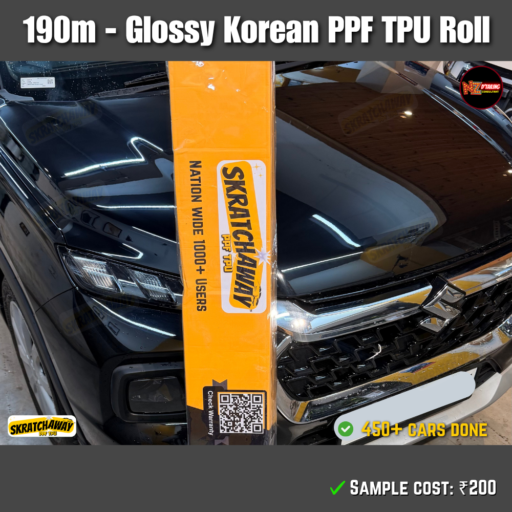 190m Korean High Glossy PPF TPU Roll - Sunlight Self Healing | Skratchaway™